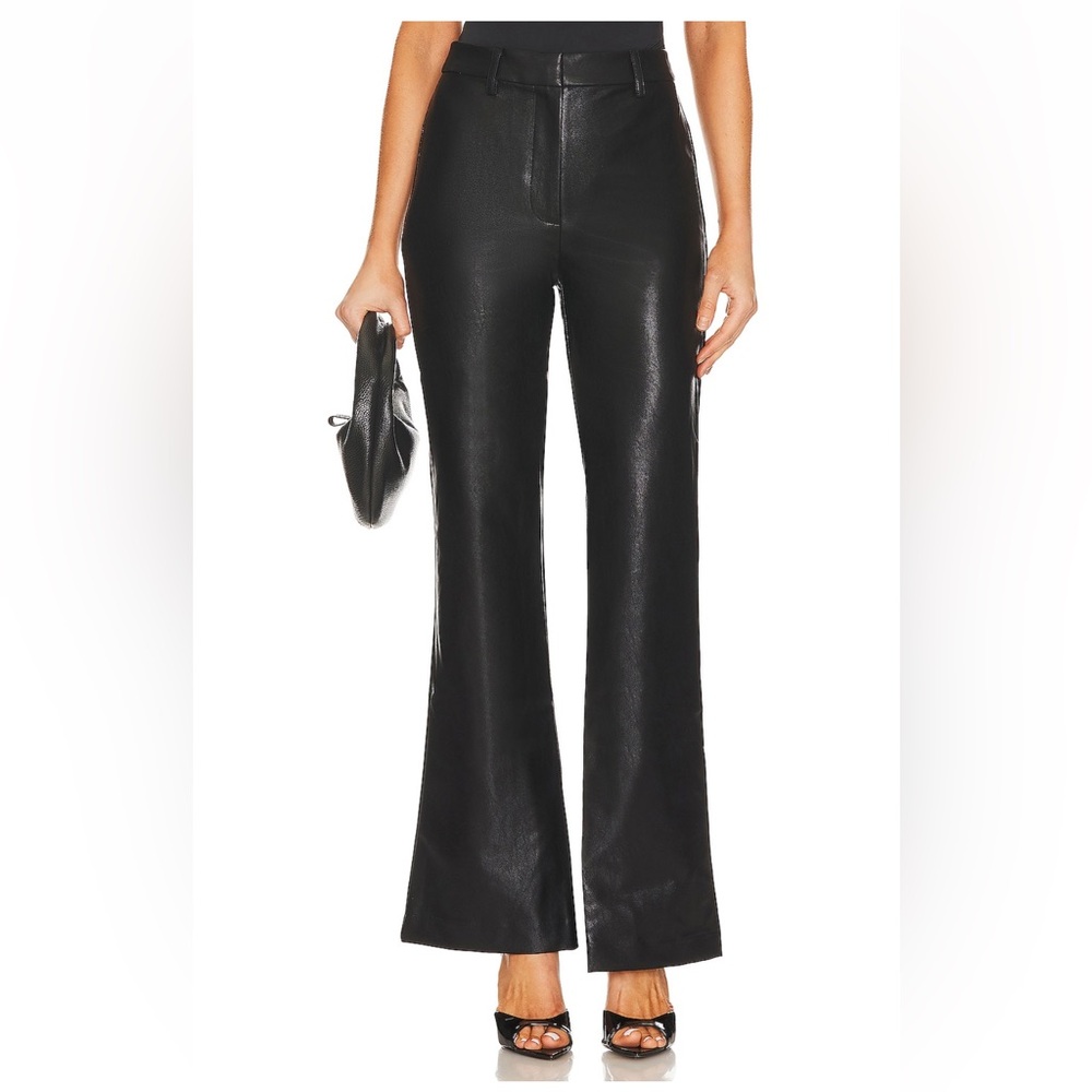 Bardot Flare Leather Pants